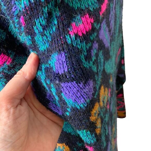 JUSTINE TODD Vintage Flower Button-Up Cardigan size M - Picture 10 of 14